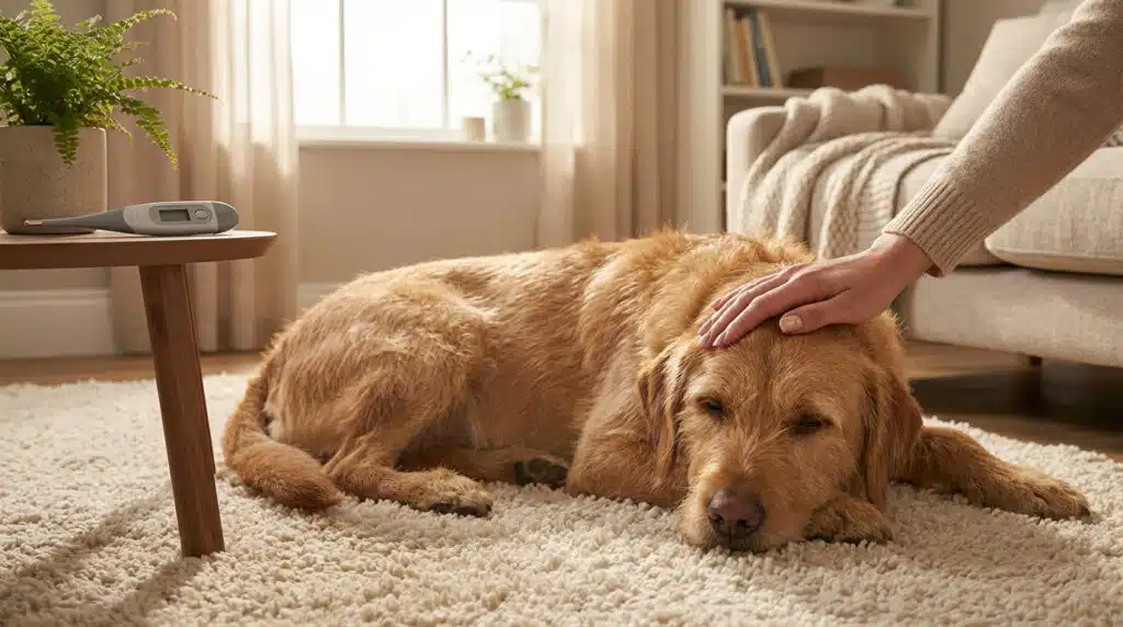 Que faire si mon chien a de la fièvre : symptômes, causes et bons gestes