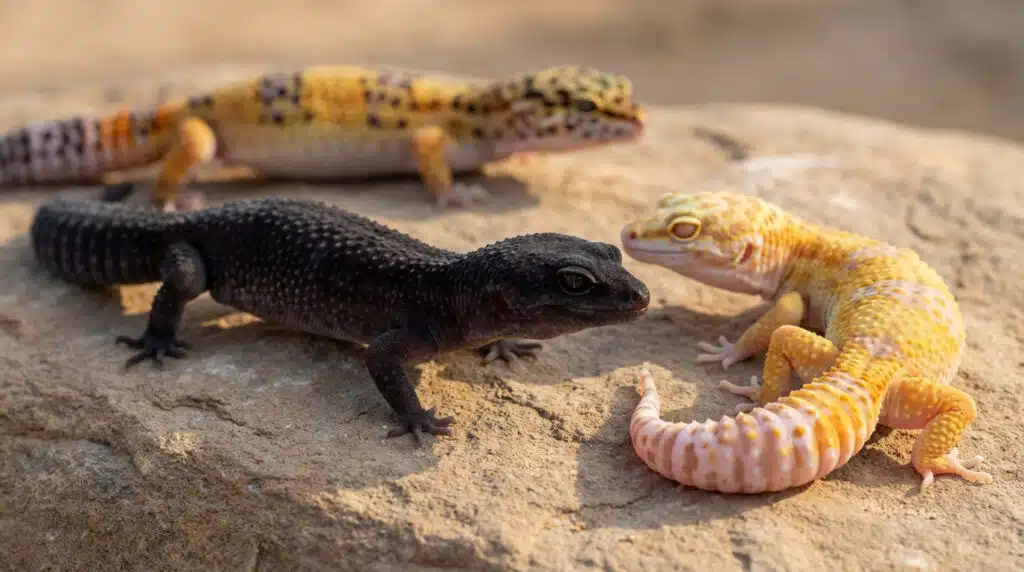 Morph gecko léopard Blue NigGecko léopard bleu, black night, morph : le guide des variétés